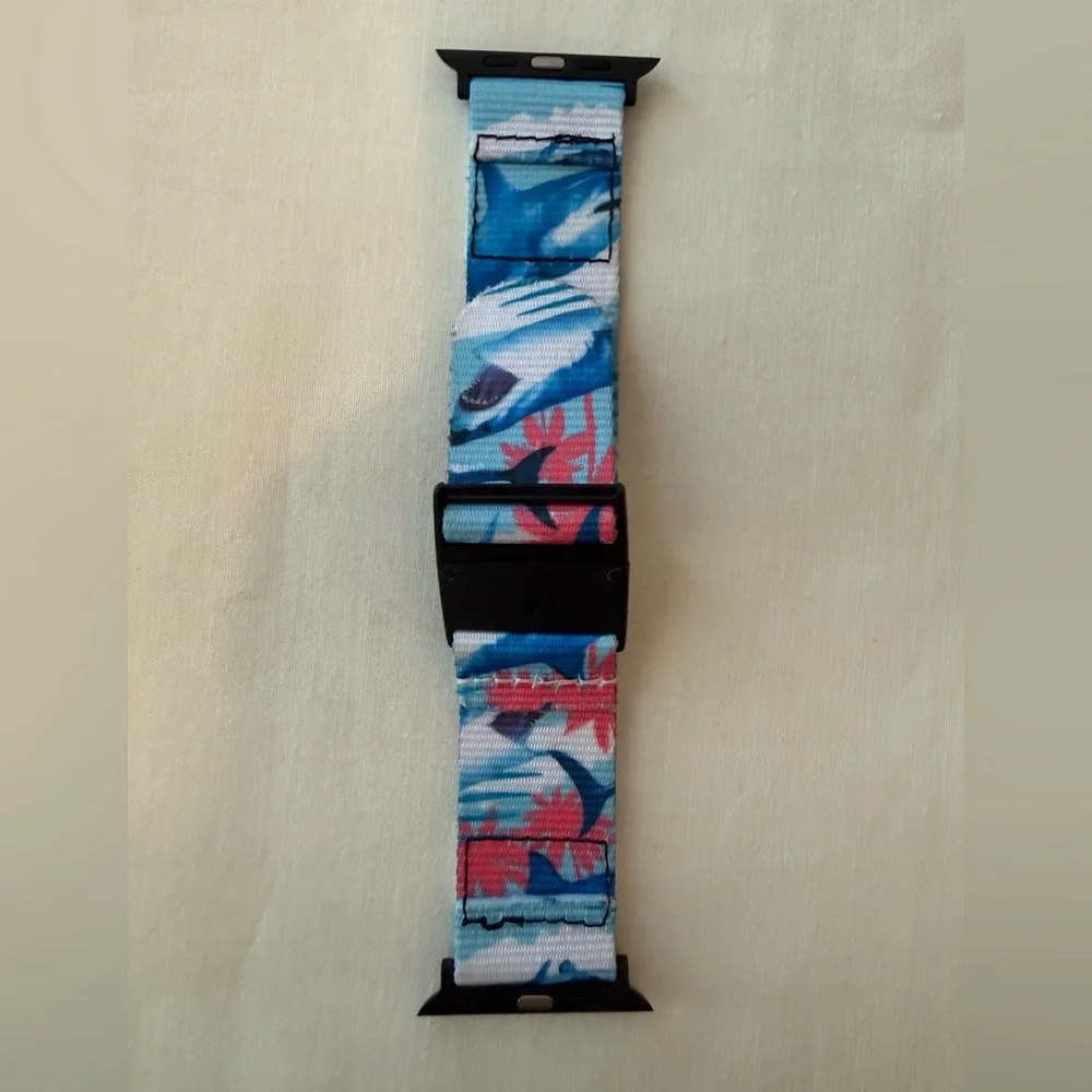 Shark Week- Miami bites- freestyle Apple watch band - Picture 2 of 3